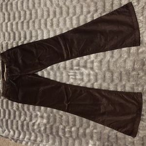 Theory velvet muave Sineli Sequoia flare pants NWT